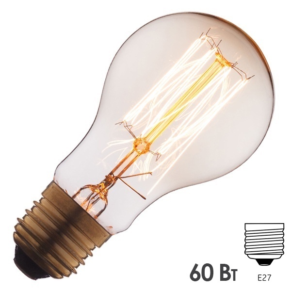 Ретро лампа груша Foton FL-Vintage PS68 60W E27 220V D68х113mm