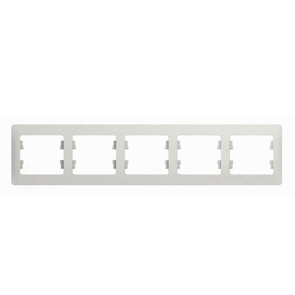 Рамка 5-постовая SE Glossa, горизонтальная, перламутр