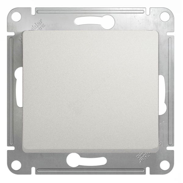 Одноклавишный выключатель SE Glossa 10A механизм, перламутр