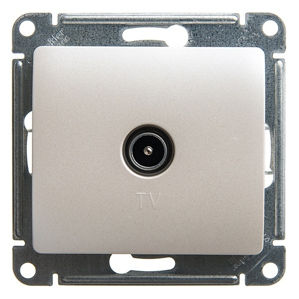 TV Розетка оконечная SE Glossa 1DB механизм, перламутр