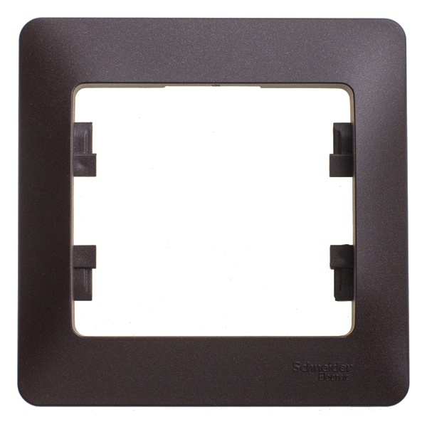 Рамка 1-постовая SE Glossa, шоколад