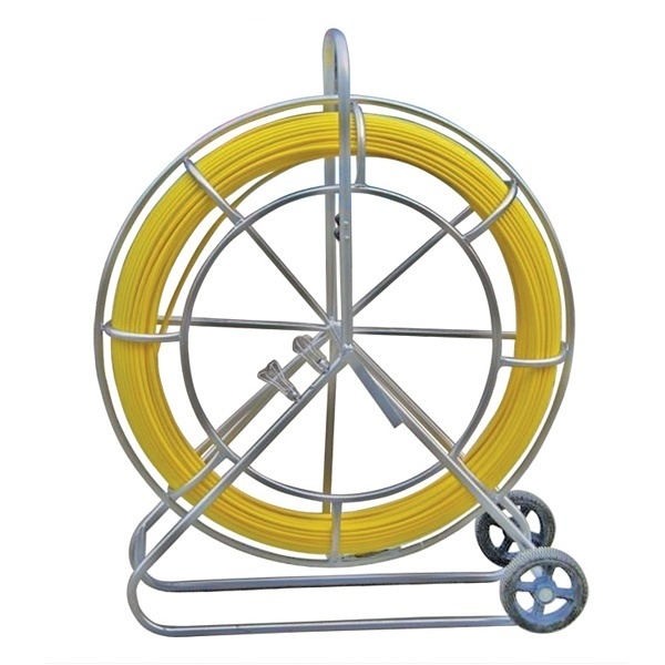 Протяжка кабельная стеклопруток FGP Fortisflex d11mm L150m на стальном барабане-тележке FGP-11/150MK