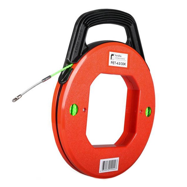 Протяжка кабельная из плетеного полиэстера Fortisflex PET d4mm L20m зеленый в кассете