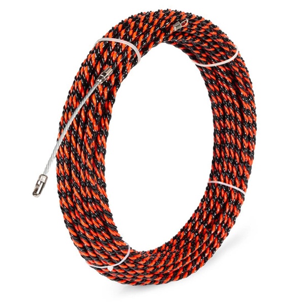 Протяжка кабельная из плетеного полиэстера Fortisflex PET d6mm L20m черный (PET-3-6.0/20)