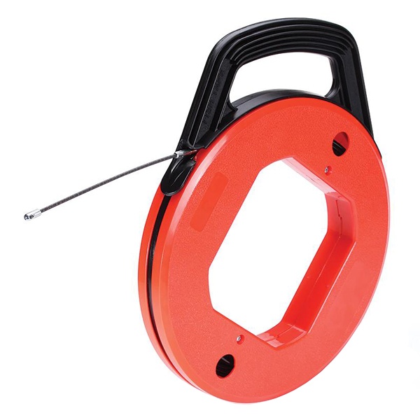 Протяжка кабельная стальная оболочка из полипропилена Fortisflex STP d4mm L20m в кассете STP-4.0/20К