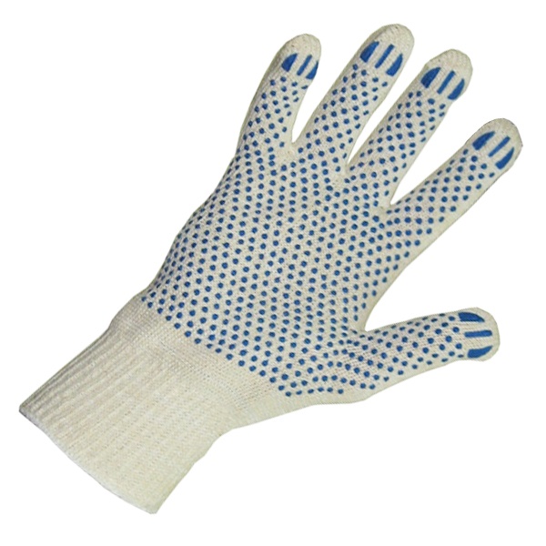 Перчатки хлопчатобумажные с ПВХ повышенной прочности 52г высший сорт