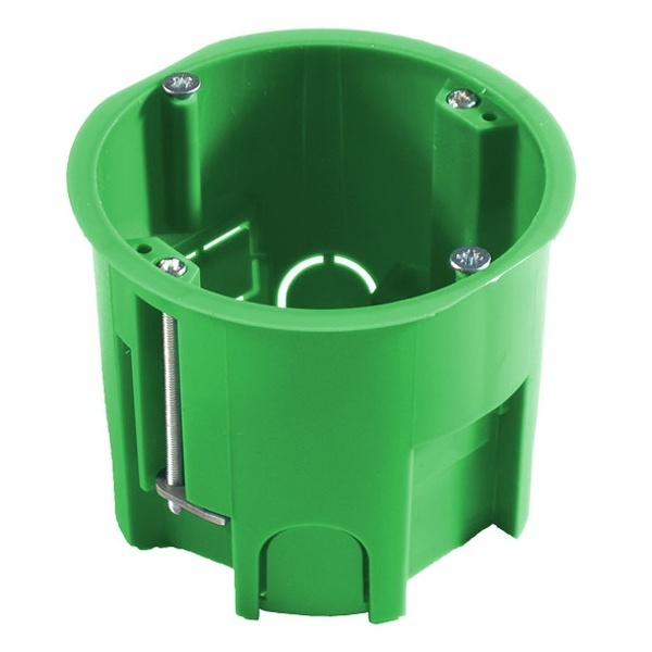 Коробка установочная Hegel d 68 глубина 60 мм подрозетник глубокий для гипсокартона [уп. 240шт]