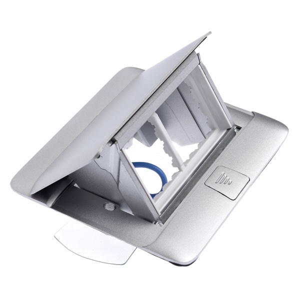 Лючок Legrand 4 модуля алюминий