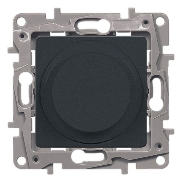 Светорегулятор поворотный Legrand Etika 300W без нейтрали, антрацит