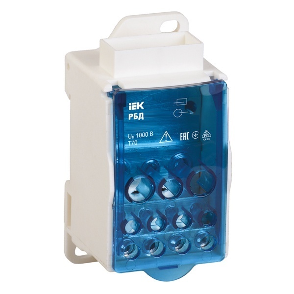Распределительный блок ИЭК РБД-250А 12 контактов 250А