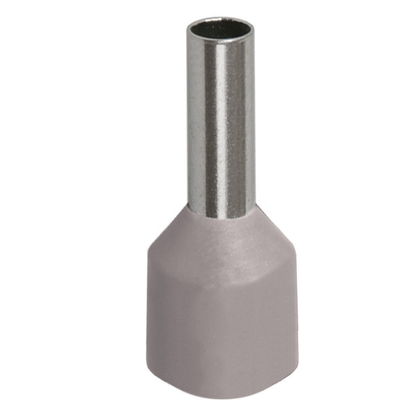 Наконечник кабельный ИЭК НШВИ 4,0-9 с изолированным фланцем серый Е4009 [уп.100шт]