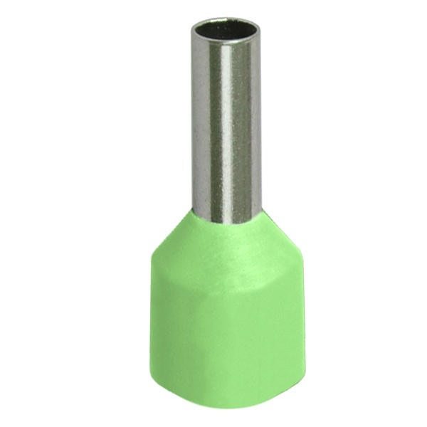 Наконечник кабельный ИЭК НШВИ 6,0-18 с изолированным фланцем светло-зеленый Е6018 [уп.100шт]