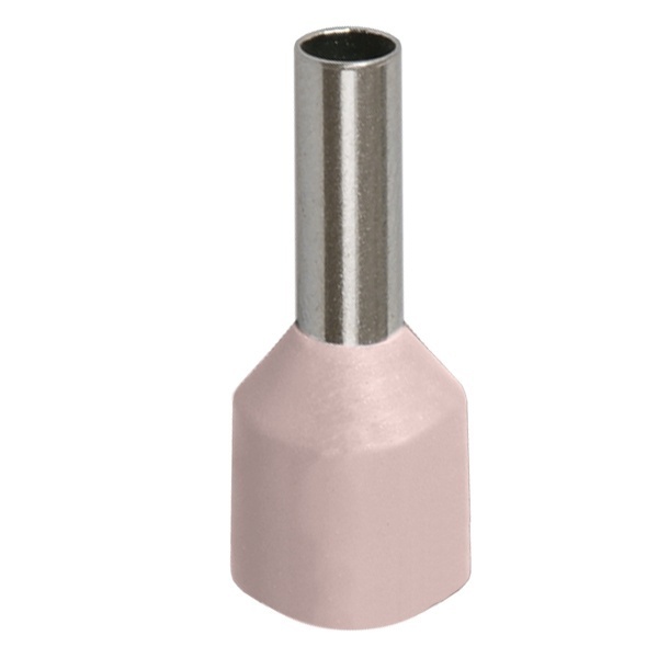 Наконечник кабельный ИЭК НШВИ 10-12 с изолированным фланцем слоновая кость Е10-12 [уп.100шт] (бежевый)