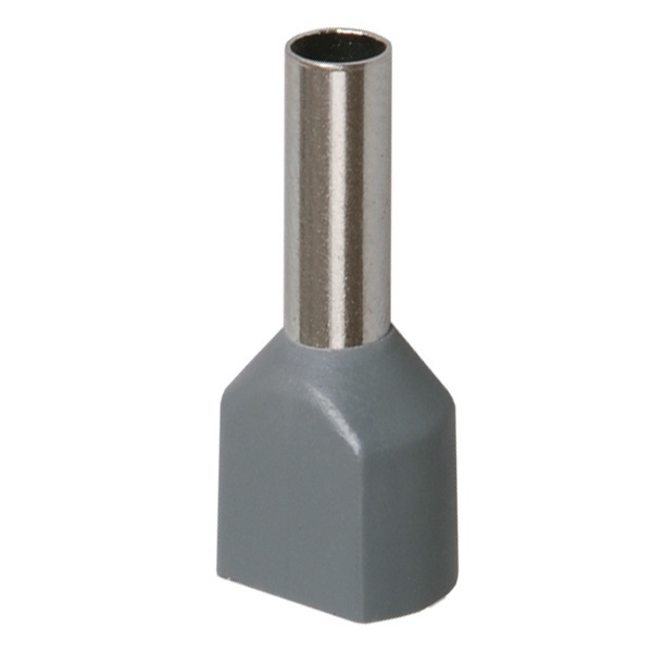 Наконечник кабельный ИЭК НШВИ2 4,0-12 с изолированным фланцем серый НГИ2 [уп.100шт]