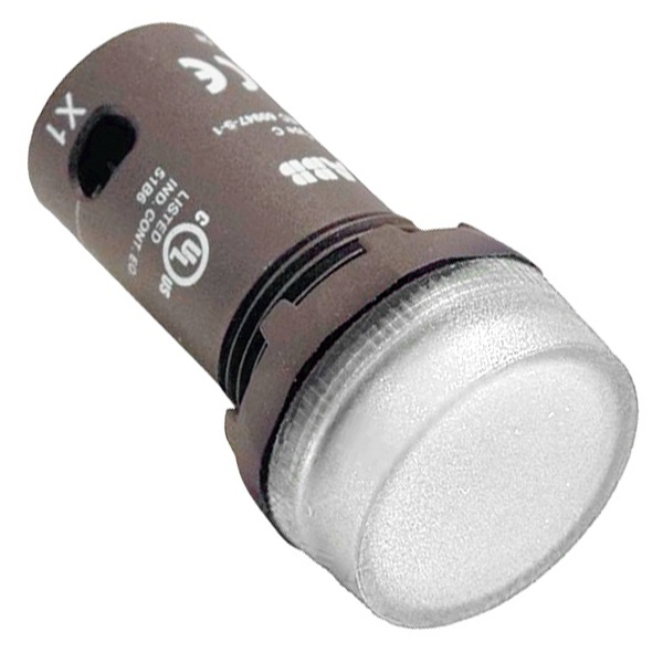 Лампа ABB CL2-502C d22мм белая со встроенным светодиодом 24В AC/DC