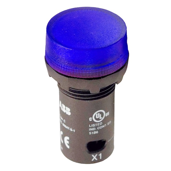 Лампа ABB CL2-523L d22мм синяя со встроенным светодиодом 230В AC