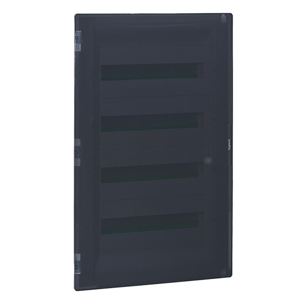 Щит пластиковый встраиваемый Legrand Practibox3 на 4x18 модулей прозрачная дверь клеммники N+PE