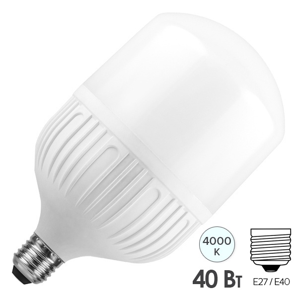 Лампа светодиодная Feron LED LB-65 40W 4000K 175-265V E27-E40 3800Lm белый свет