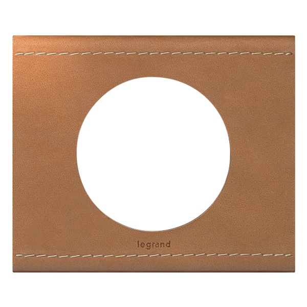 Рамка Legrand Celiane 1 пост кожа крем-карамель