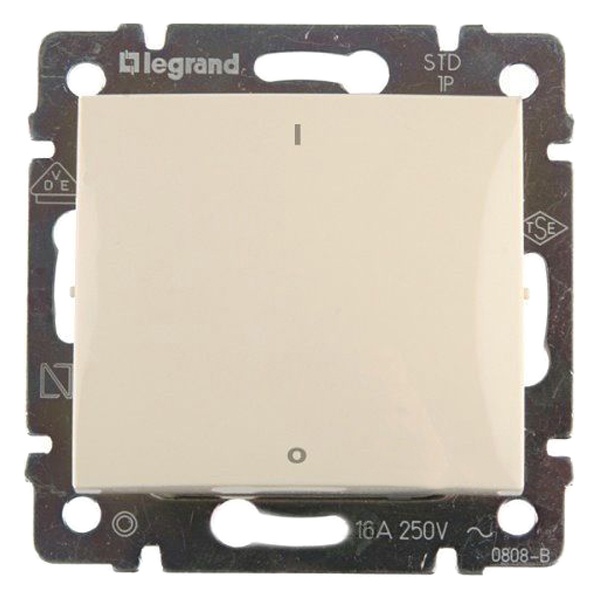 Выключатель 2-х полюсный 16АХ 250В Legrand Valena слоновая кость (бежевый)