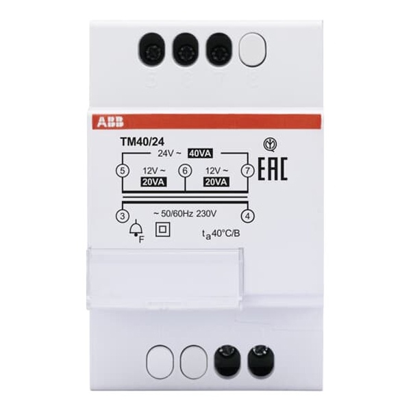 Трансформатор звонковый 220/24(12+12) ABB TM40/24 3 модуля