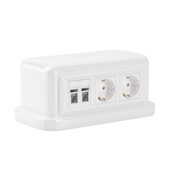 Напольная башенка DKC BUS на 12 модулей белая