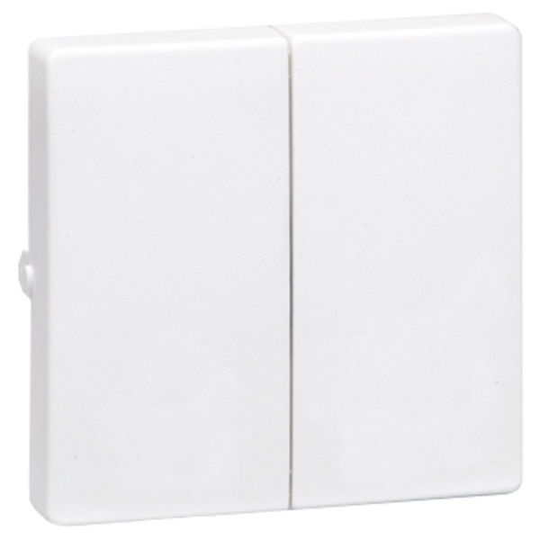 Накладка на двухклавишный выключатель Simon 73 Loft, белый