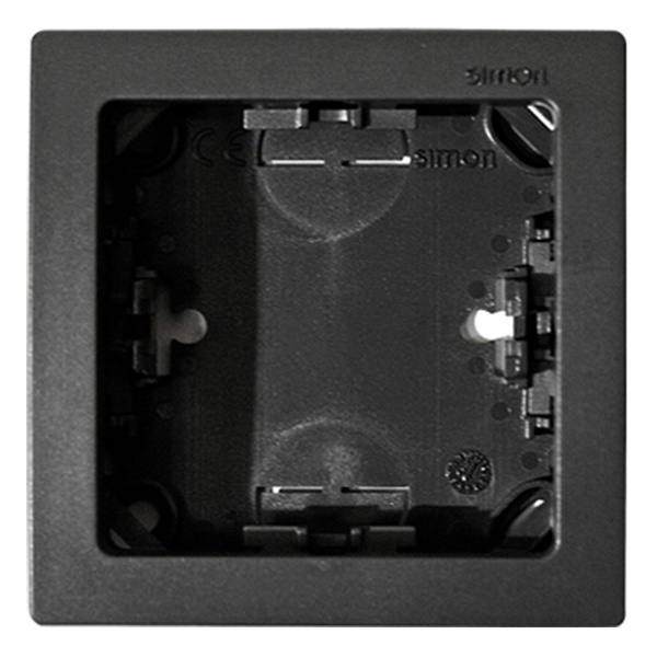 Рамка Simon 73 Loft 1 пост 75х75 мм, графит