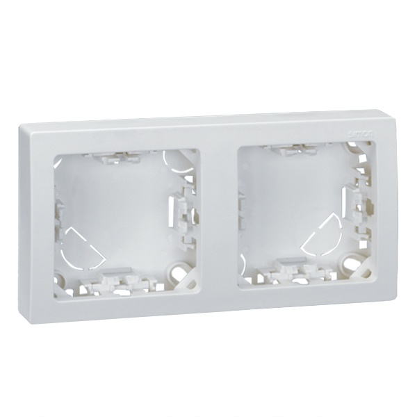 Рамка Simon 73 Loft 2 поста горизонтальный 75х146 мм, белый