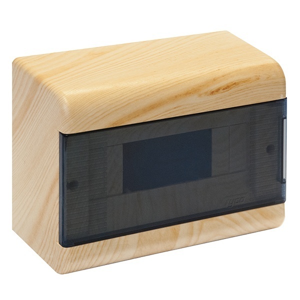 Щит распределительный навесной Ruvinil Tyco на 9 модулей под дерево Сосна, 222х160х93мм