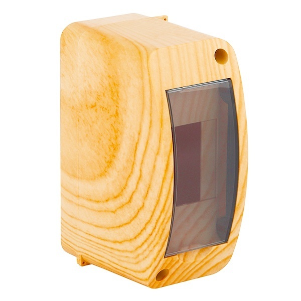 Щит распределительный навесной Ruvinil Tyco на 2 модуля под дерево Бук, 140х55х85мм