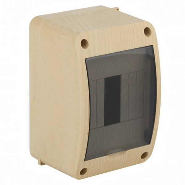 Щит распределительный навесной Ruvinil Tyco на 4 модуля под дерево Сосна, 140х90х85мм