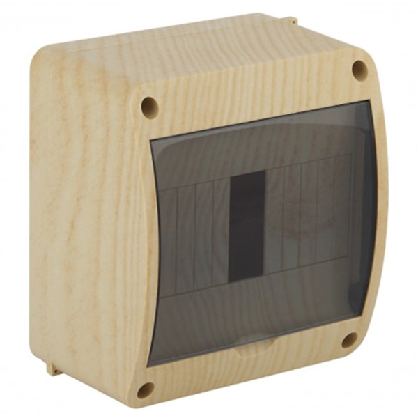 Щит распределительный навесной Ruvinil Tyco на 6 модулей под дерево Сосна, 140х125х85мм