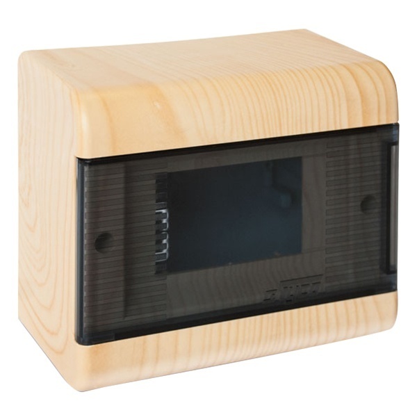 Щит распределительный навесной Ruvinil Tyco на 6 модулей под дерево Сосна, 160х132х93мм