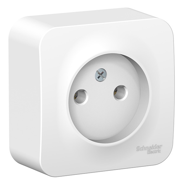 Накладная розетка без заземления без шторок SE Blanca 16А 250В белая