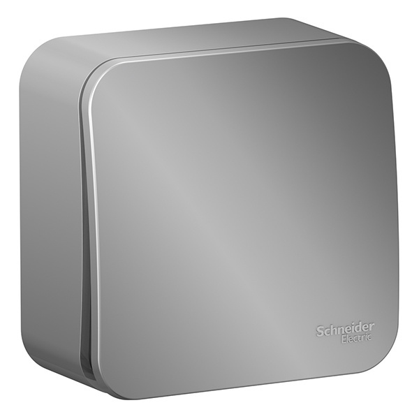 Накладной переключатель 1-клавишный SE Blanca 10А 250В алюминий изол.пластина