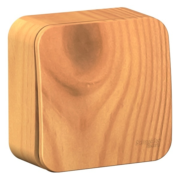 Накладной выключатель 1-клавишный SE Blanca 10А 250В ясень