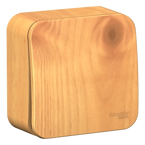 Накладной выключатель 1-клавишный SE Blanca 10А 250В ясень изол.пластина