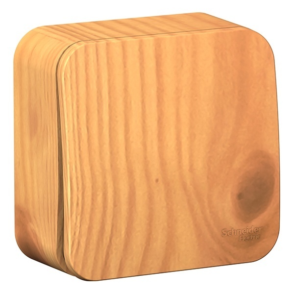 Накладной переключатель 1-клавишный SE Blanca 10А 250В ясень изол.пластина