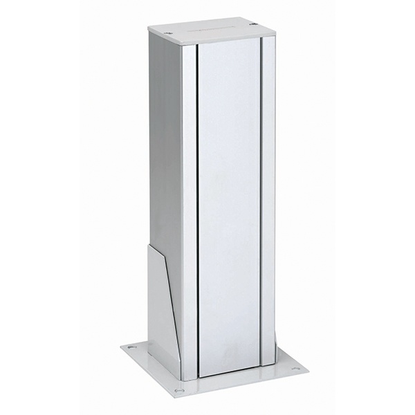 Мини-колонна Simon Connect 1-сторонняя на 7 механизмов К45 360х70х60 мм алюминий