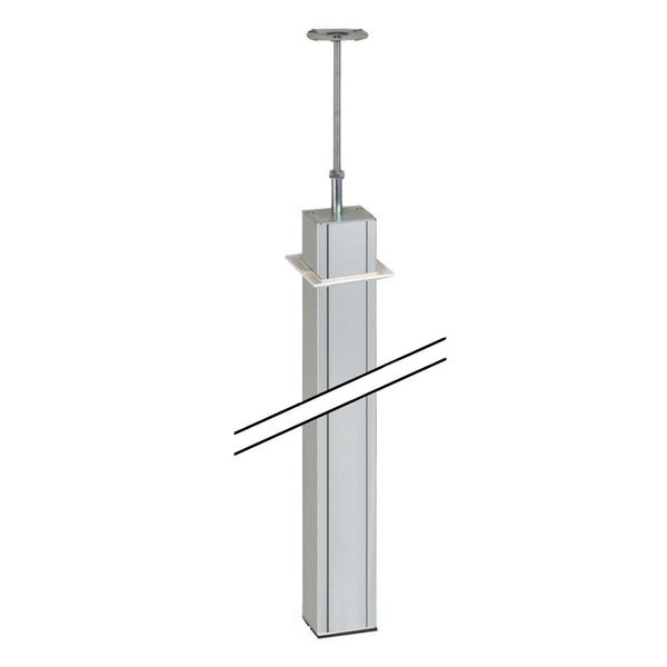 Колонна 1-сторонняя К45 с телескопическим упором 70х60 мм 3м алюминий