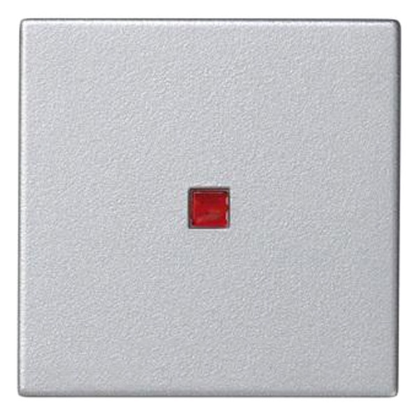Клавиша Simon K302 45х45мм для выключателя с подсветкой, алюминий