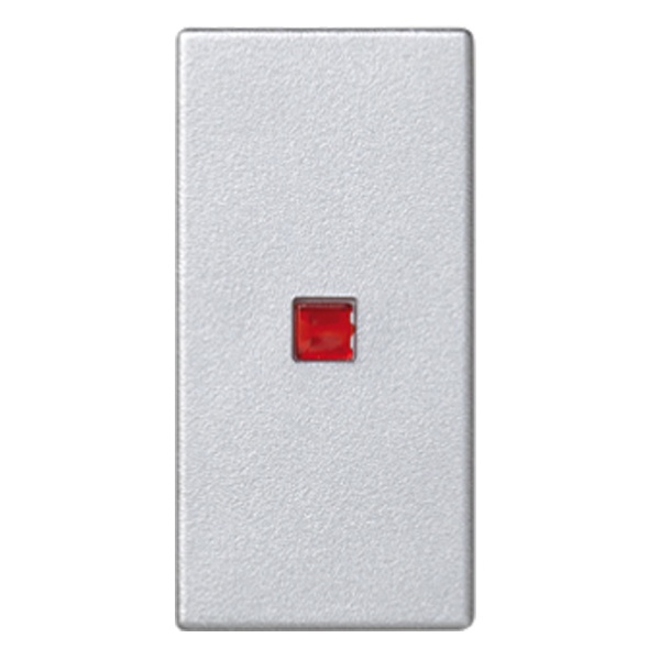 Клавиша Simon K302 узкая 22,5х45мм для выключателя с подсветкой, алюминий