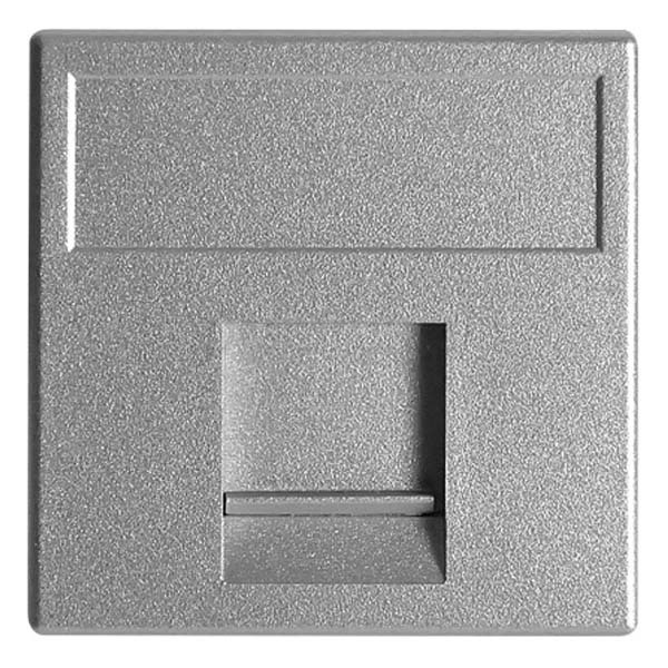 Адаптер 45х45мм Simon K45 на 1 коннектор RJ45 CJ545U(F), CJ645U(F) со шторкой, алюминий