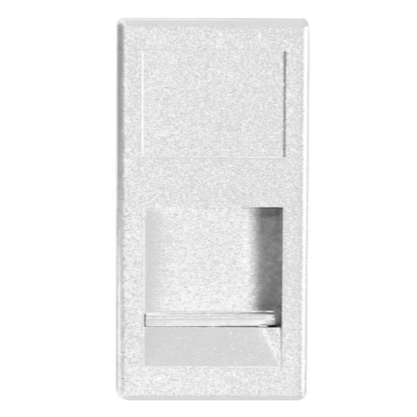 Адаптер 22,5х45мм Simon K45 на 1 коннектор RJ45 CJ545U(F), CJ645U(F) со шторкой, белый