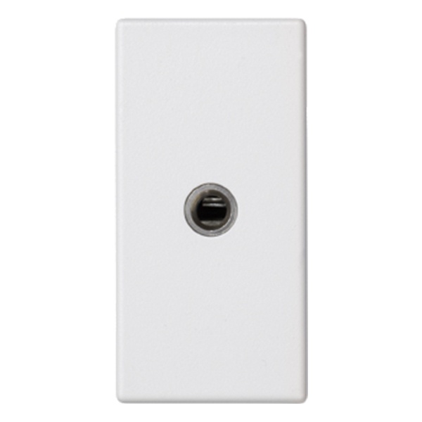 Плата Simon K45 c 1-м стереоразъёмом 3,5мм (мама) винты, 22,5х45мм, белый