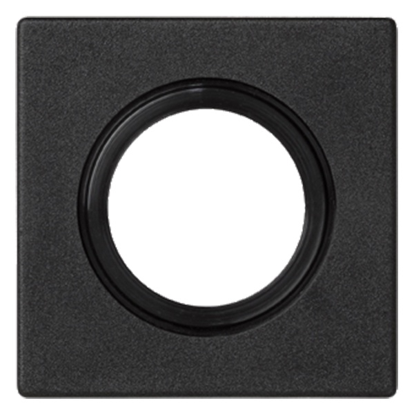 Плата Simon K45 45х45мм для ввода гофратрубы 16мм,, графит