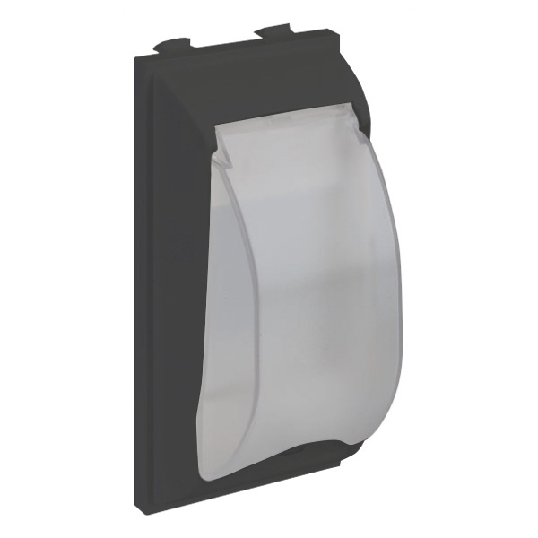 Плата с крышкой Simon Connect для автомата формата DIN, CIMA-модуль 42х52x108 мм , графит