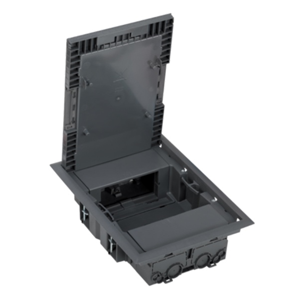 Люк Simon KF200-1 на 4 модуля 45х45мм и 2 модуля 22,5х45мм 250х178мм глубина 64мм серый