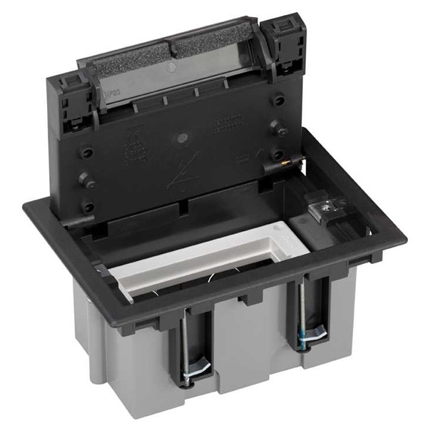 Люк Simon SF170-14 на 1 S-модуль (2 модуля 45х45мм) 170х115мм глубина 70-100мм графит